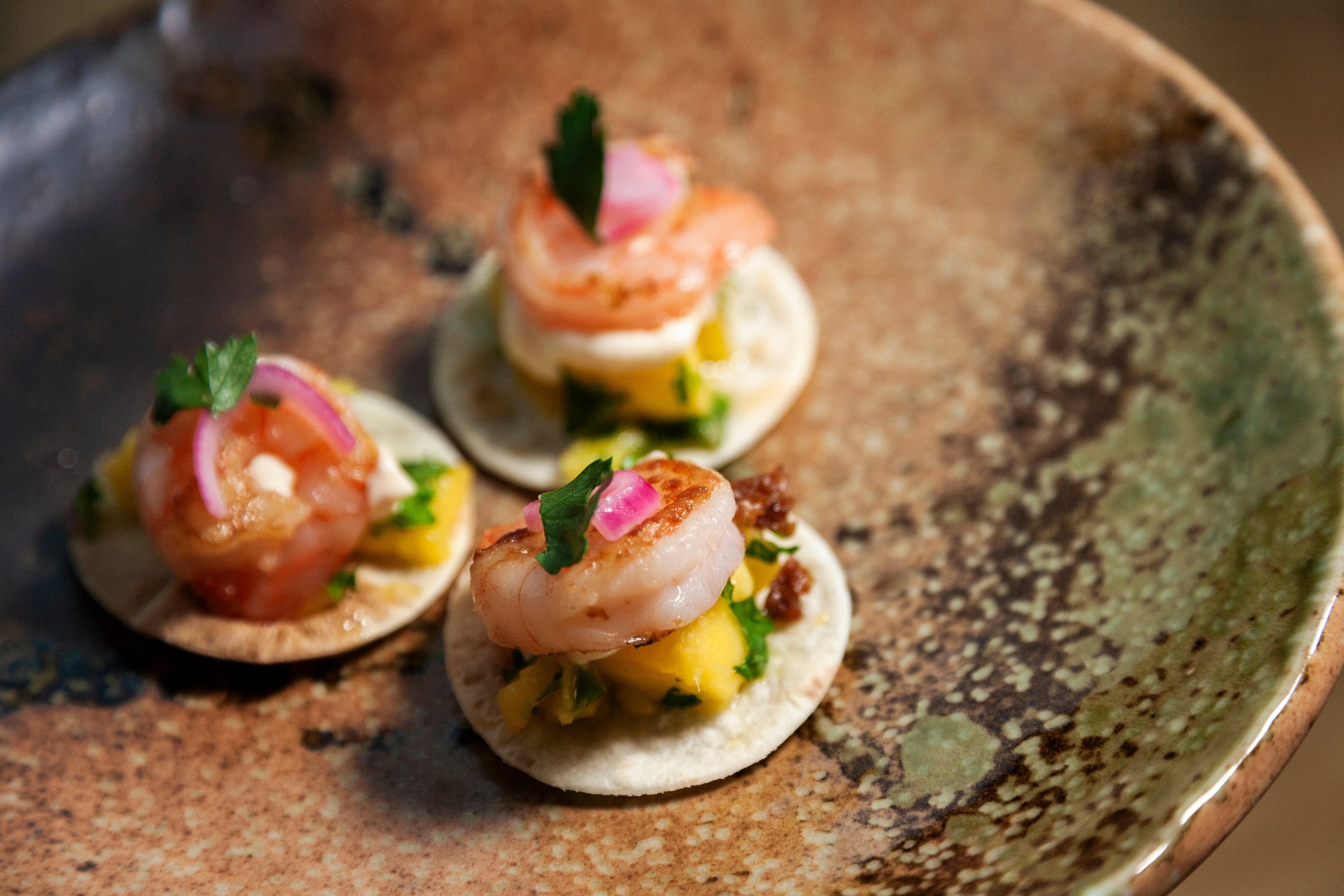 Sunny Girl Prawn Tostada