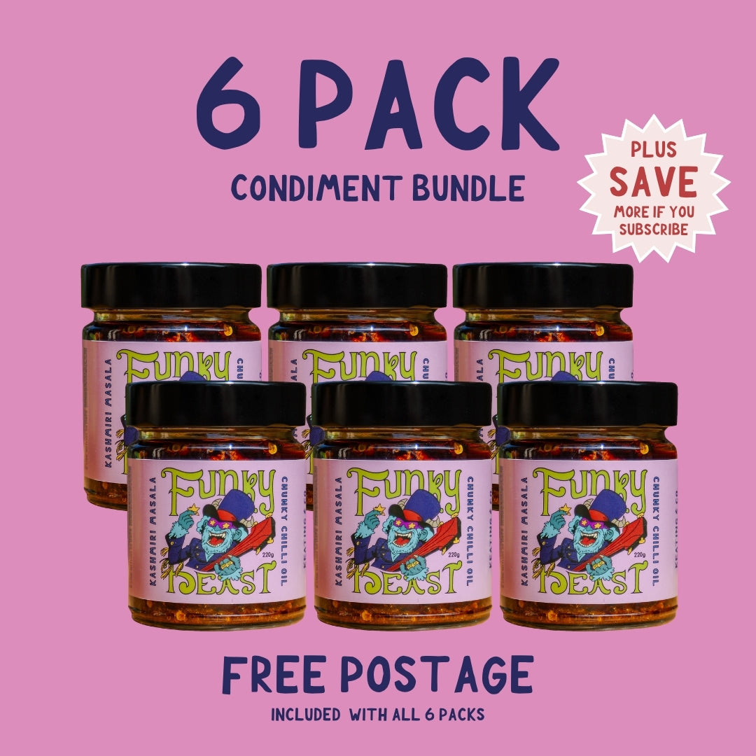 Funky Beast – South Indian Masala Chunky Chilli Oil (220g)