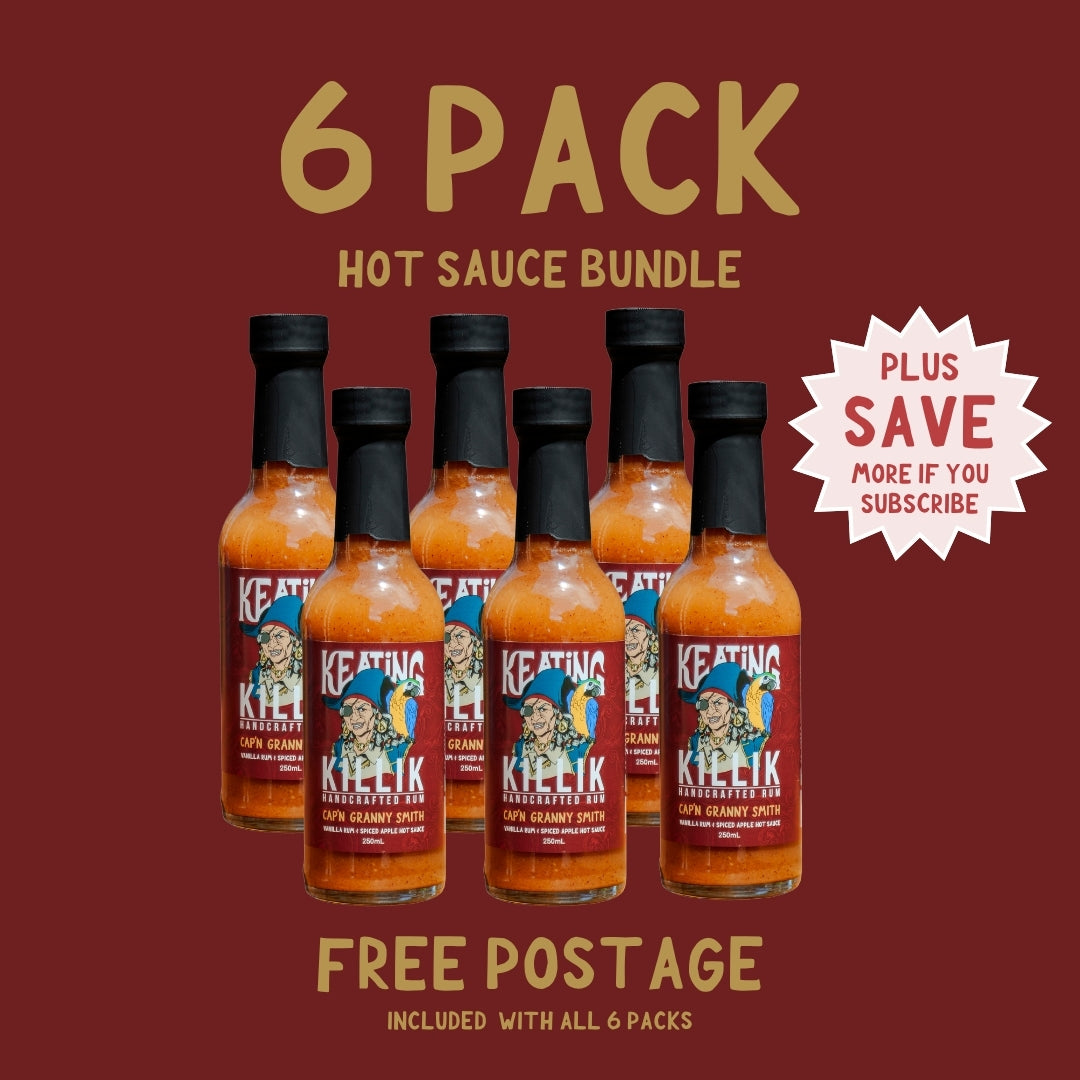 Cap’n Granny Smith – Spiced Apple & Vanilla Rum Hot Sauce 250ml (Killik Rum x Keating & Co)
