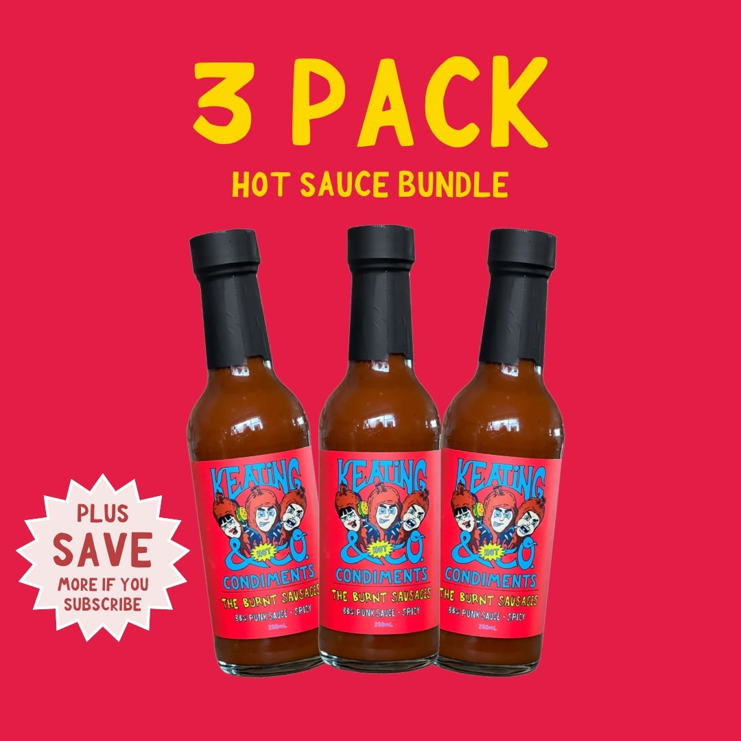 BBQ Punk Sauce (Spicy) – Spicy BBQ Hot Sauce 250ml (The Burnt Sausages x Keating & Co)