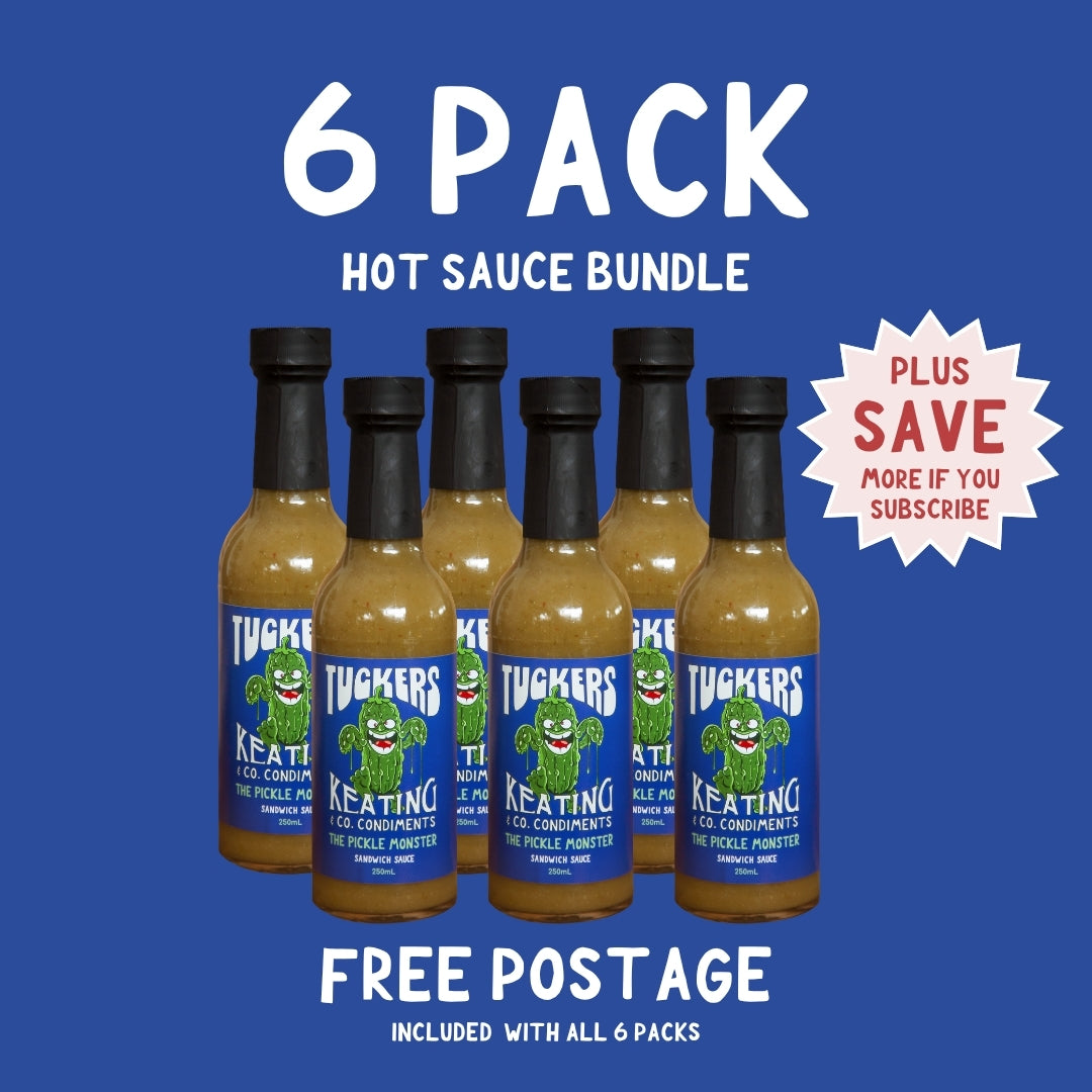 The Pickle Monster – Spicy Pickle Hot Sauce 250ml  (Tuckers x Keating & Co)