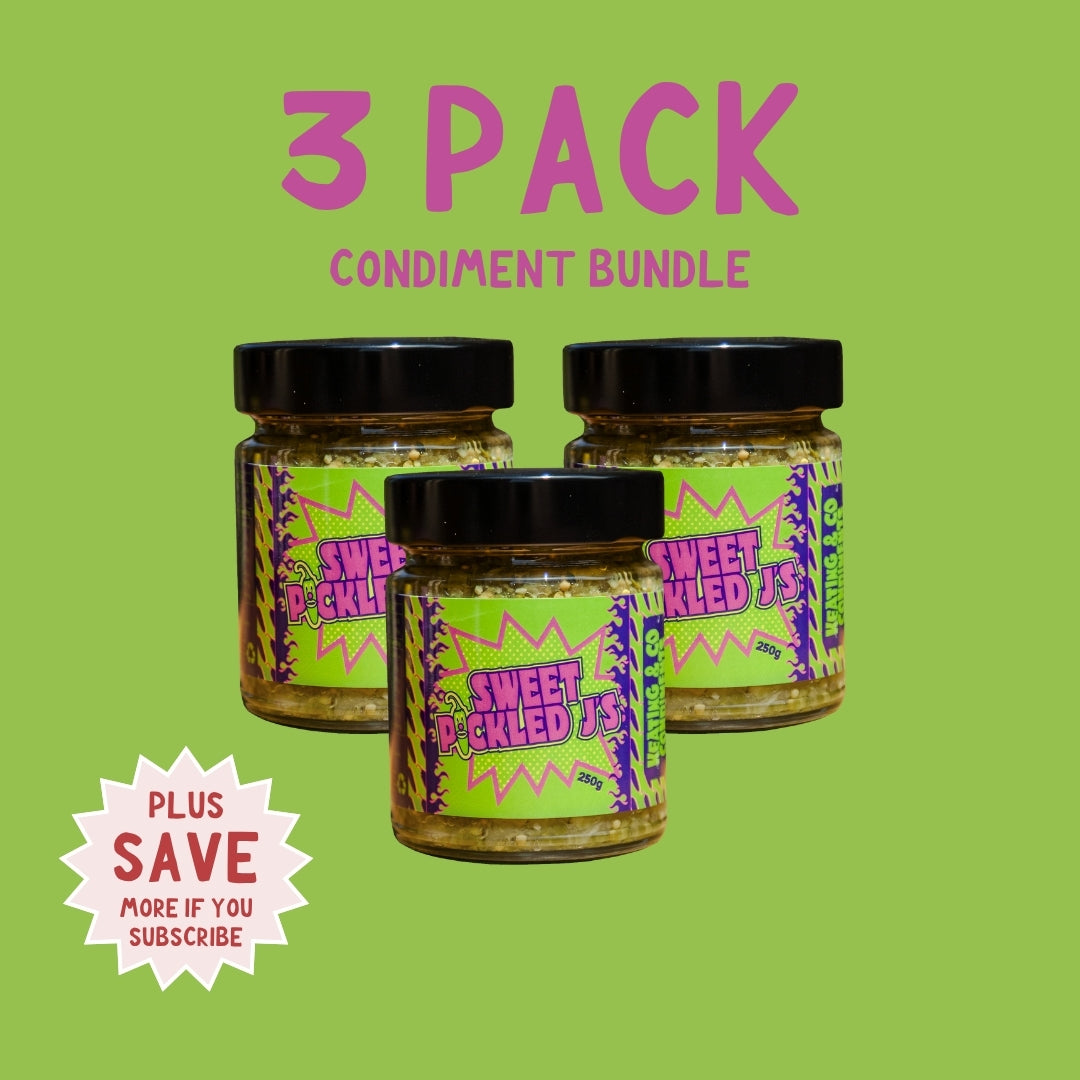 Sweet Pickled J’s – Mild Sweet Jalapeno & Onion Pickle (250g)