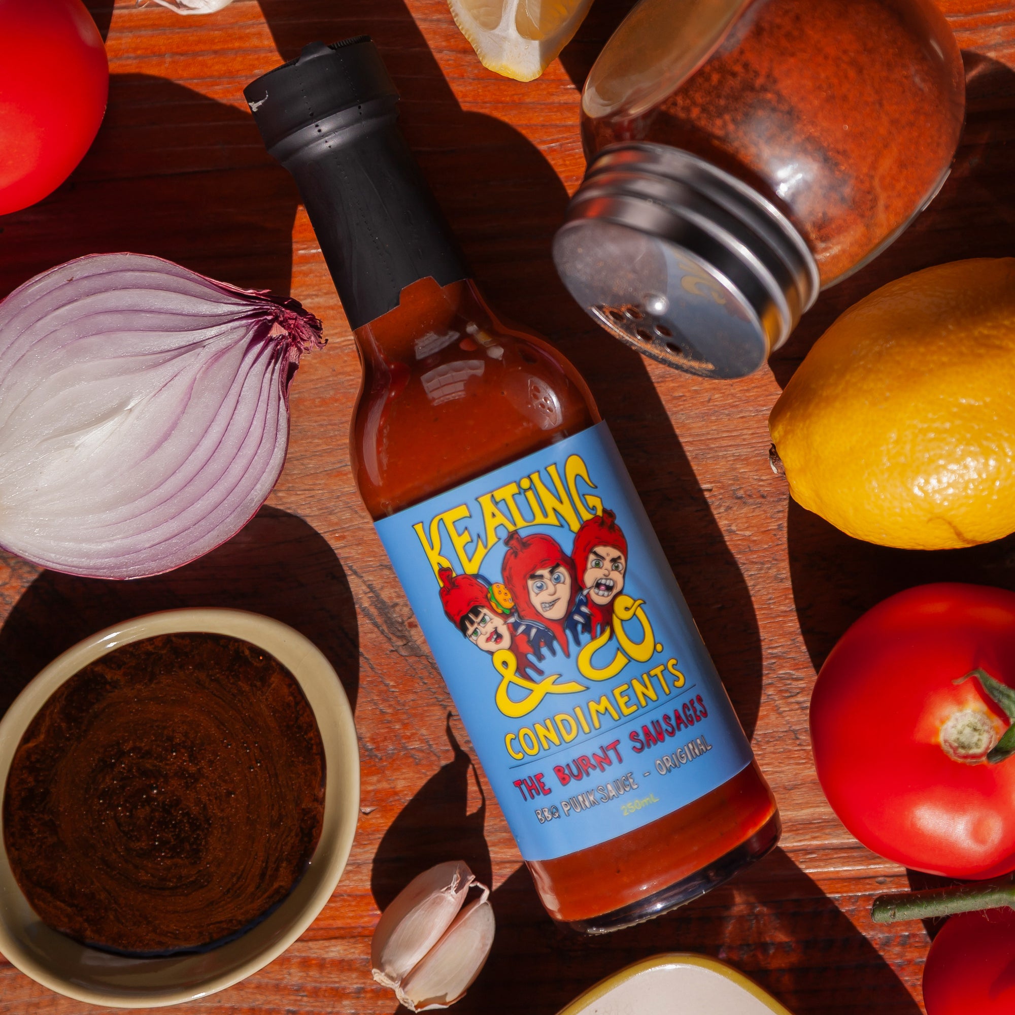 BBQ Punk Sauce (Original) – Smoky BBQ Sauce 250ml (The Burnt Sausages x Keating & Co)
