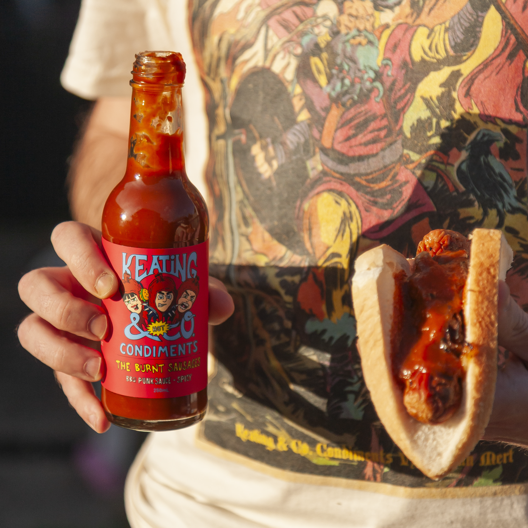 BBQ Punk Sauce (Spicy) – Spicy BBQ Hot Sauce 250ml (The Burnt Sausages x Keating & Co)