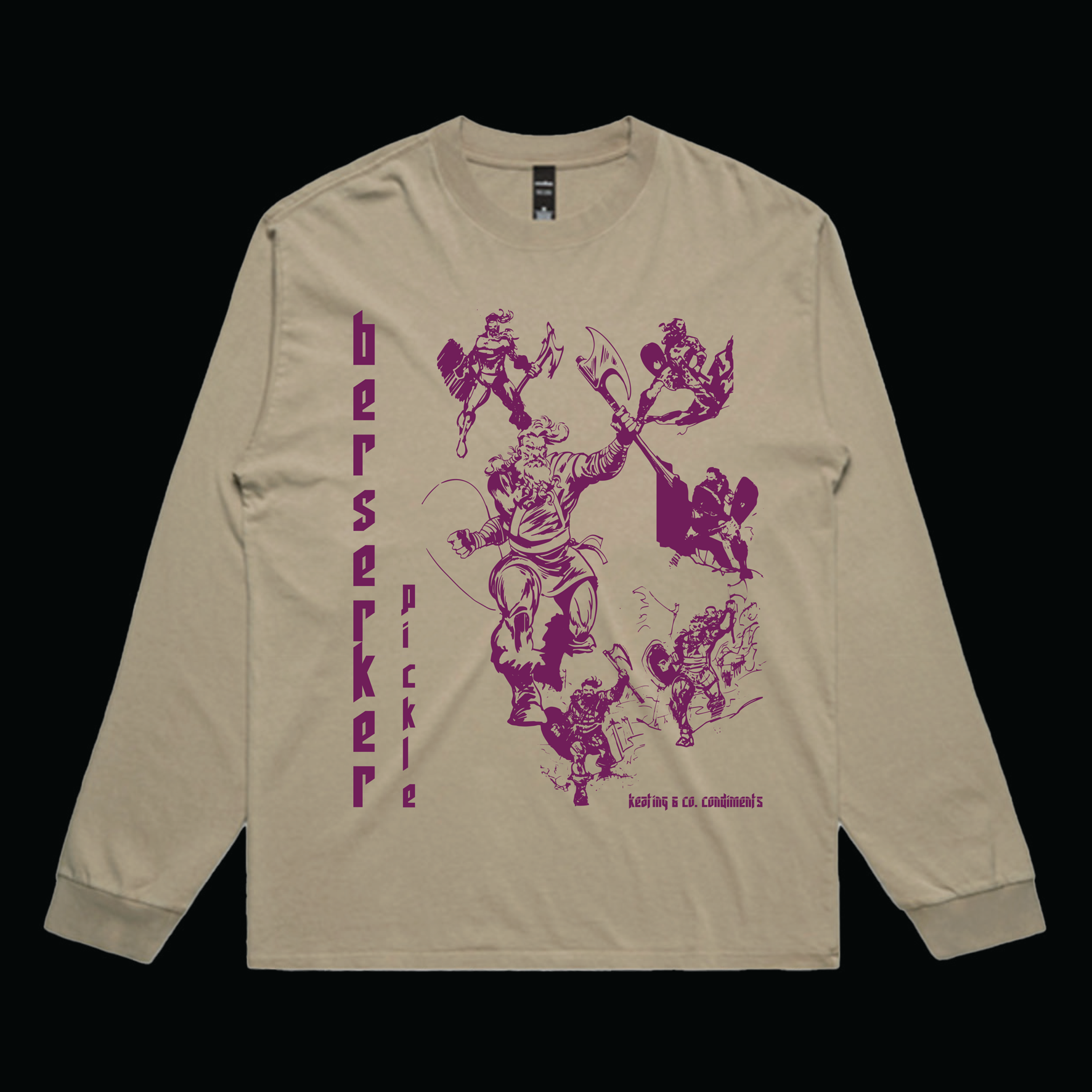 BERSERKER PICKLE - LONG SLEEVE BUNDLE - Khaki/Purple