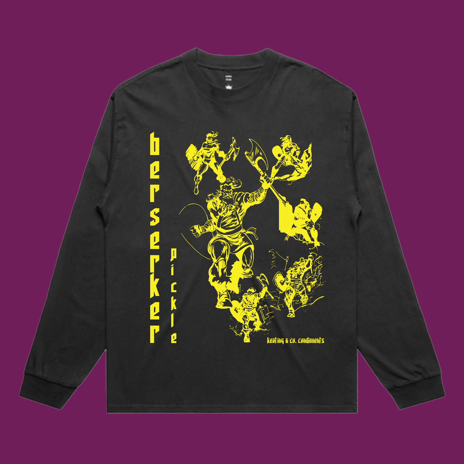 BERSERKER PICKLE - LONG SLEEVE BUNDLE - Black/Yellow