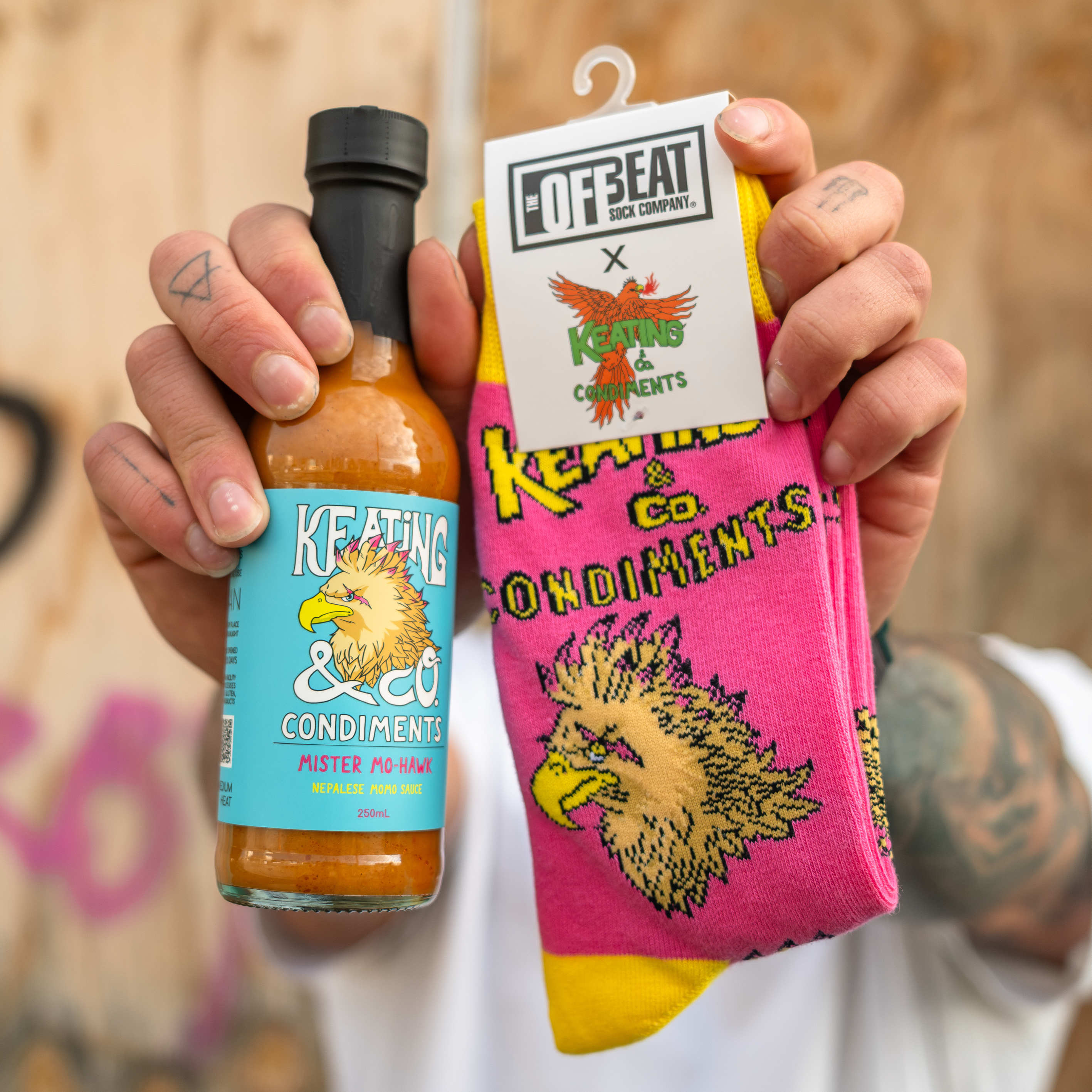 Mister Mo-Hawk Socks (Offbeat Socks Collaboration)