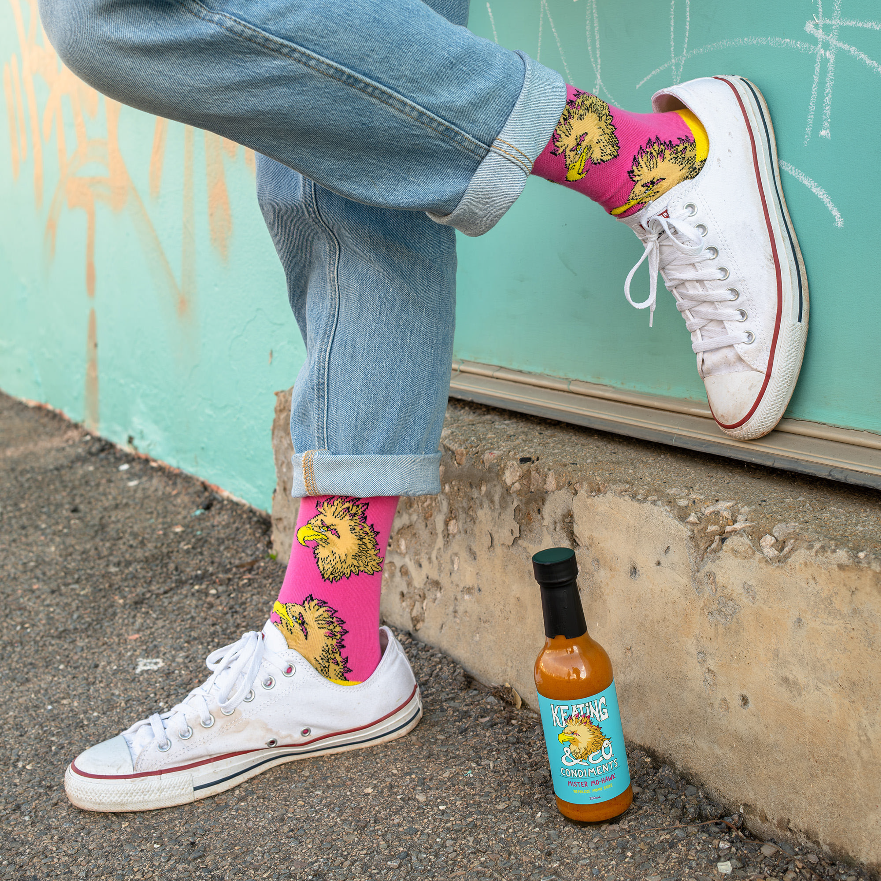 Mister Mo-Hawk Socks (Offbeat Socks Collaboration)