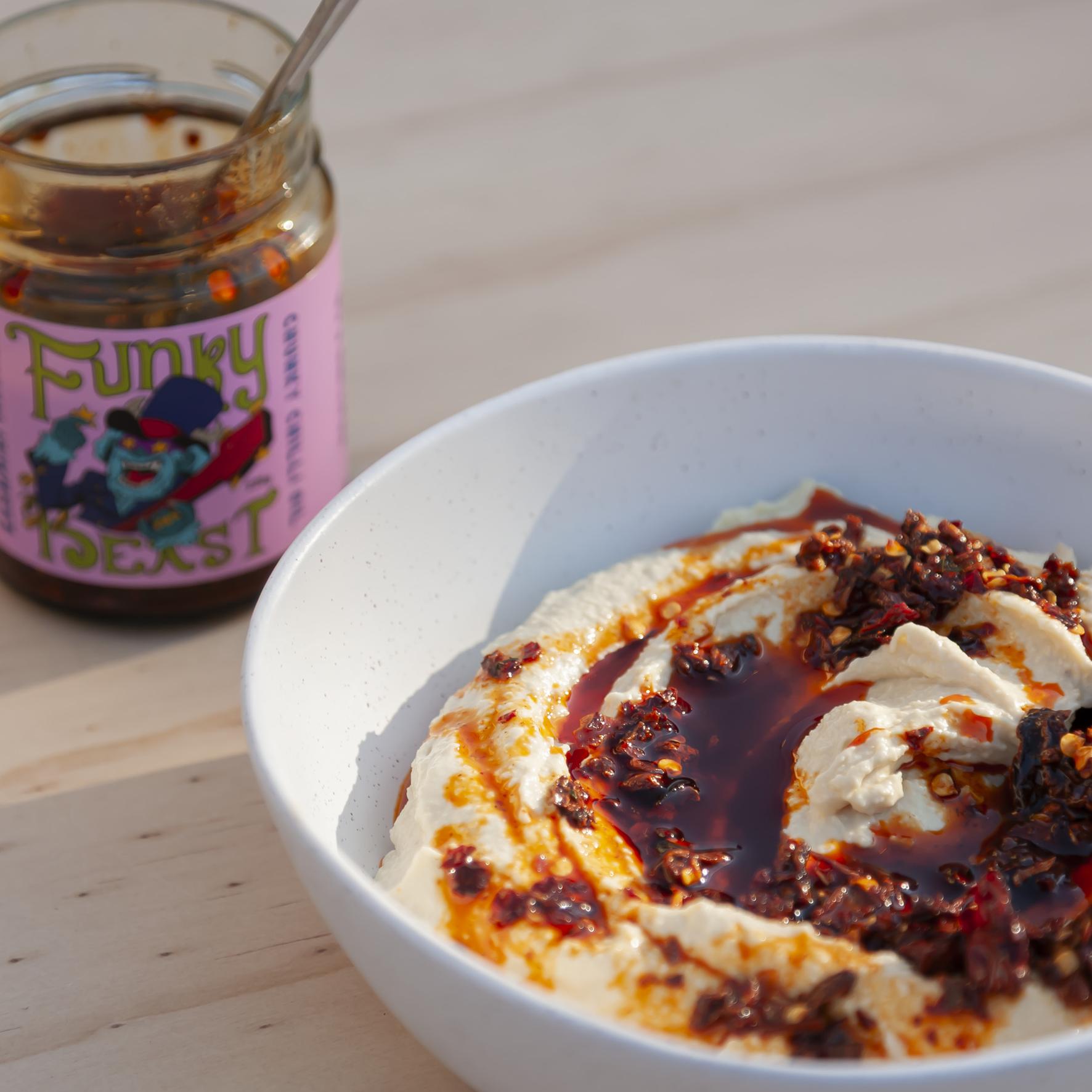 Funky Beast – South Indian Masala Chunky Chilli Oil (220g)