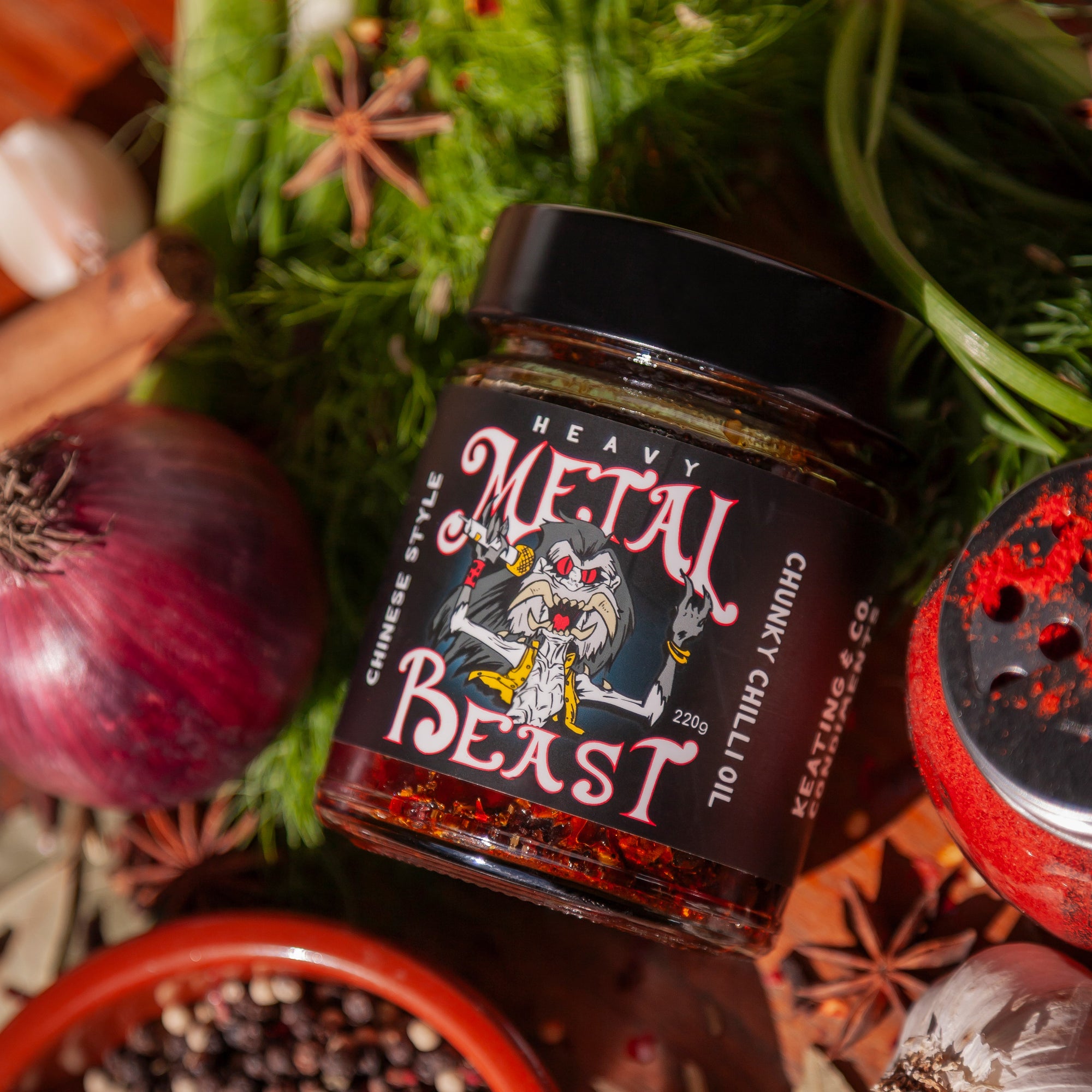 Heavy Metal Beast – Aromatic Chinese-Style Chilli Oil (220g)