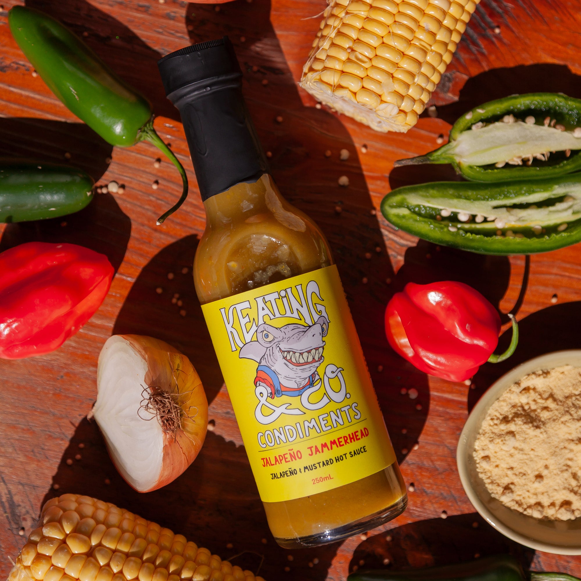 Jalapeno Jammerhead – Medium Jalapeno Mustard Hot Sauce (250ml)
