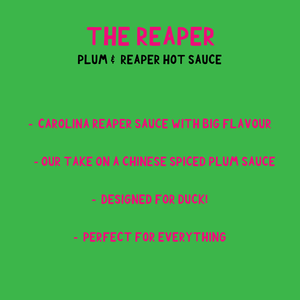 The Reaper [Queen Garnet Plum & Carolina Reaper Hot Sauce]