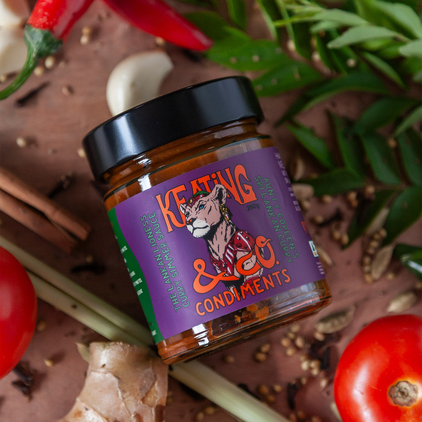 The Lankan Lioness – Sri Lankan Curry Simmer Sauce 250g