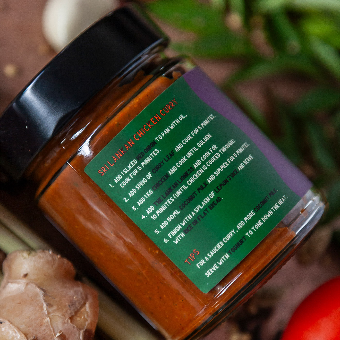 The Lankan Lioness – Sri Lankan Curry Simmer Sauce 250g