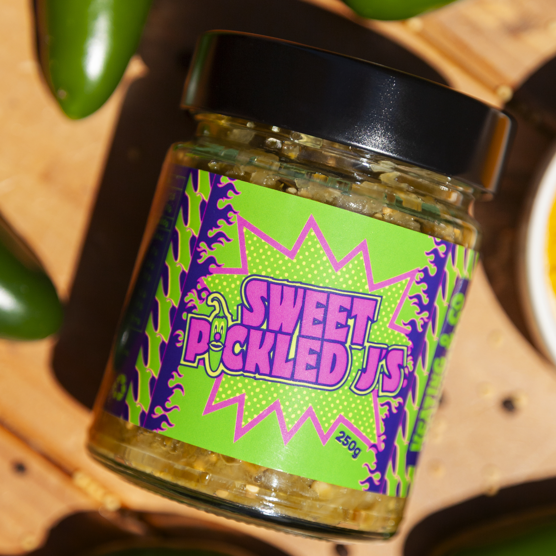 Sweet Pickled J’s – Mild Sweet Jalapeno & Onion Pickle (250g)