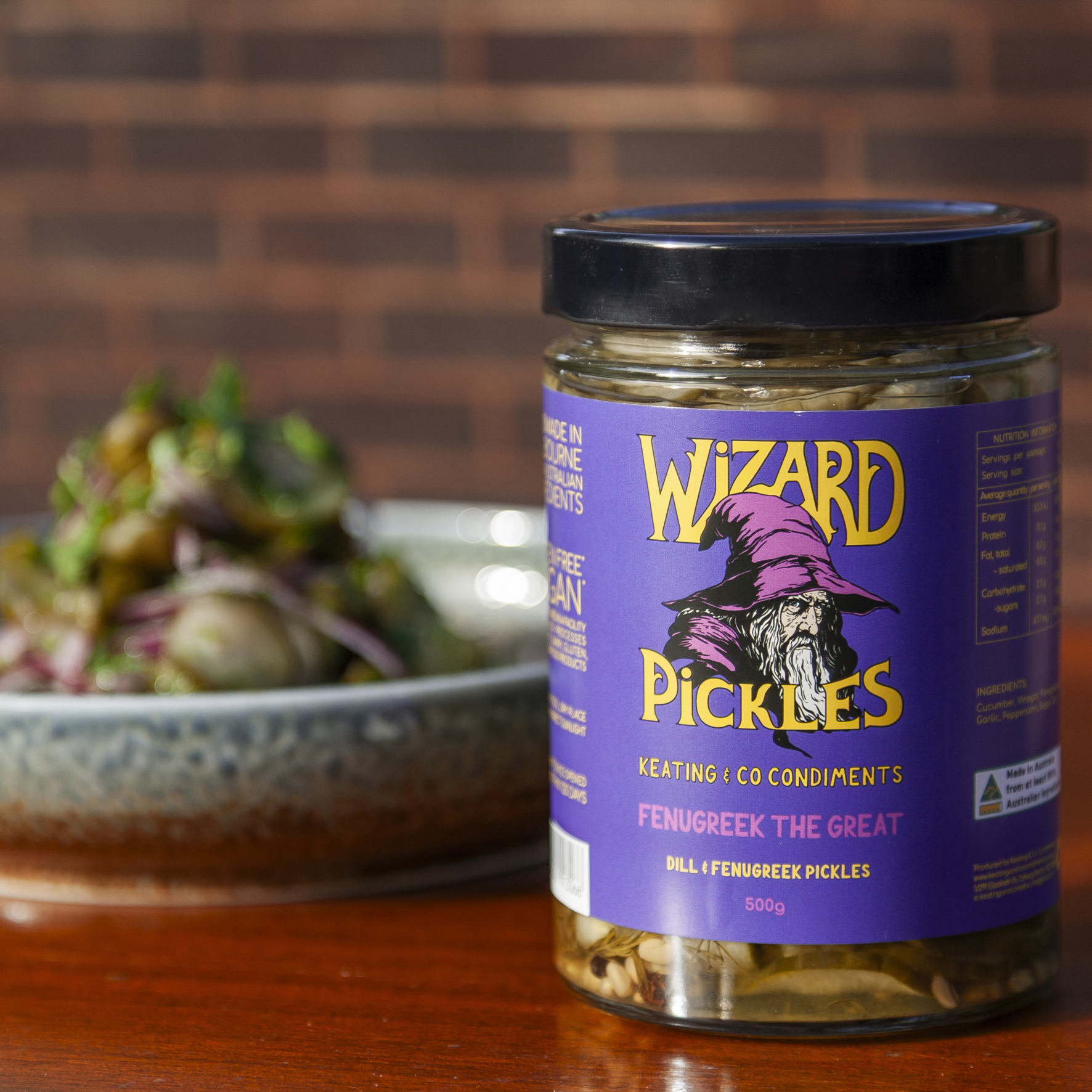 Wizard Pickles – Dill & Fenugreek Pickles (500g)