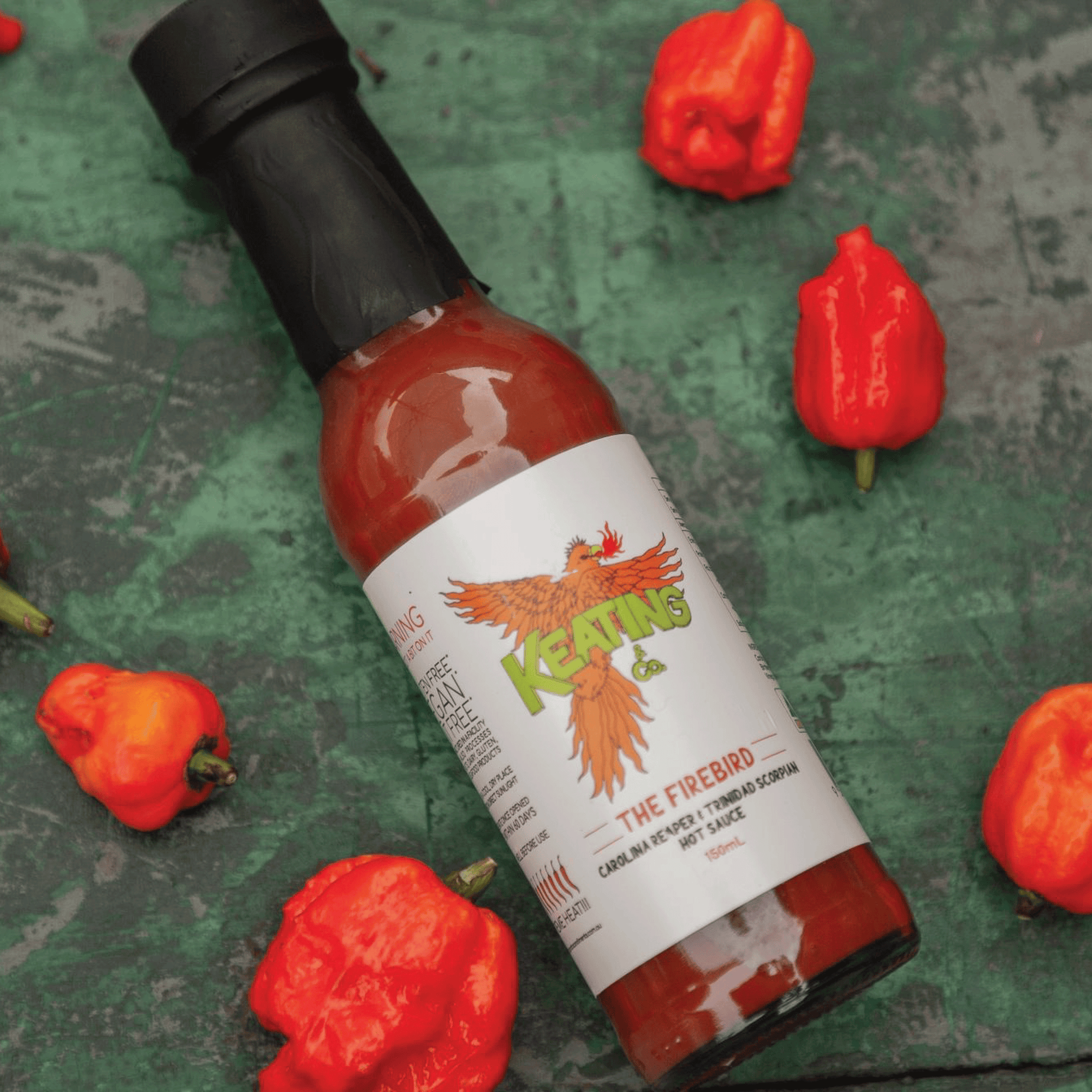 The Firebird – Carolina Reaper & Trinidad Scorpion Hot Sauce (150ml)