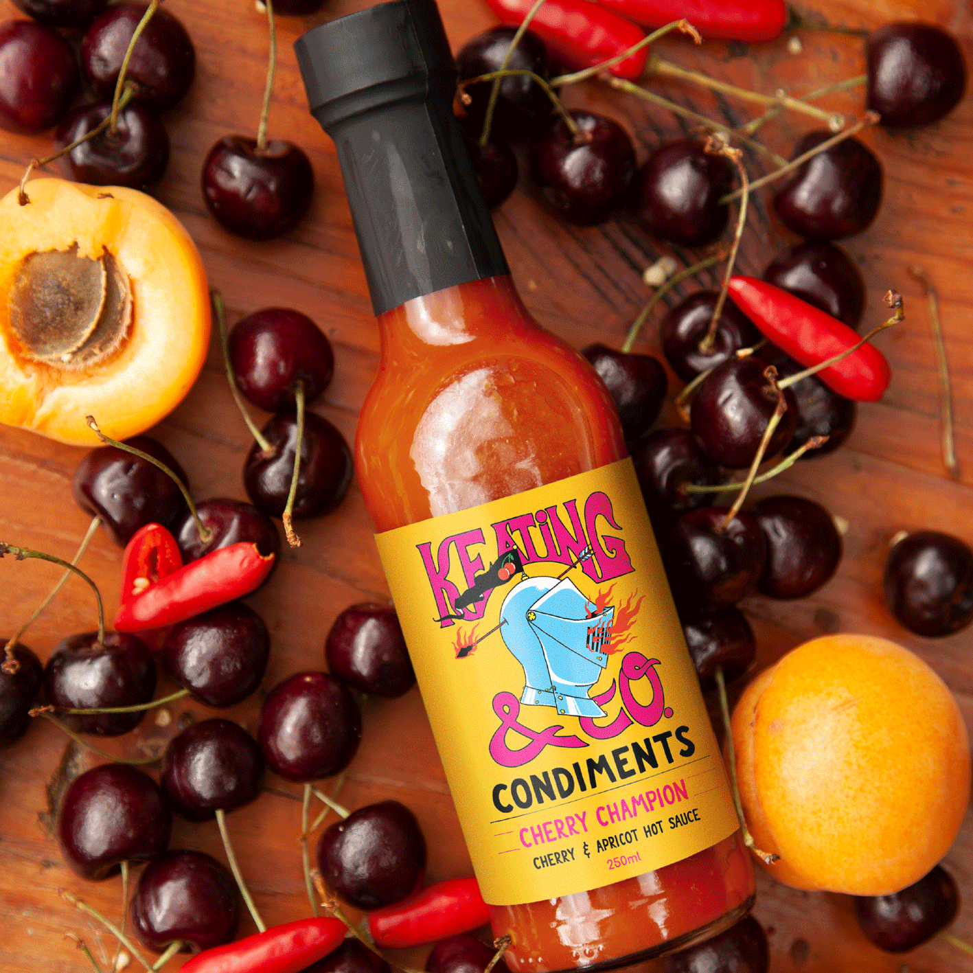 Cherry Champion – Medium Cherry & Apricot Hot Sauce (250ml)