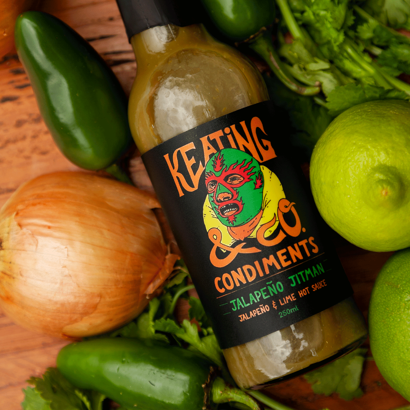 Jalapeno Jitman – Mild Jalapeno & Lime Hot Sauce (250ml)